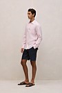 Regular Fit Linen Fine Stripe Shirt