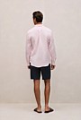 Regular Fit Linen Fine Stripe Shirt