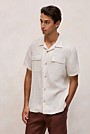 Linen Pocket Detail Short Sleeve Shirt