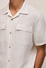 Linen Pocket Detail Short Sleeve Shirt