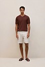 Cotton Linen Racking Stitch T-shirt