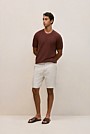 Cotton Linen Racking Stitch T-shirt