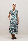 Arbour Cap Sleeve Midi Shirt Dress