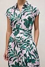 Arbour Cap Sleeve Midi Shirt Dress