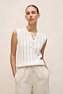 Mercerised Cotton Texture Knit Top