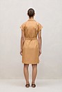 Cotton Poplin Cap Sleeve Shirt Dress