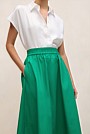 Cotton Poplin Pull On Skirt