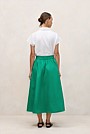 Cotton Poplin Pull On Skirt