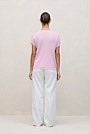 Linen Cotton Cable Knit T-shirt