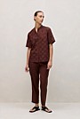 Stretch Linen Blend Pull On Pant