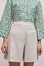 Yarn Dyed Linen Blend Tailored Short