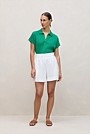 Linen Cotton Relaxed Knit Polo