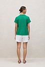 Linen Cotton Relaxed Knit Polo