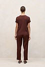 Linen Cotton Cable Knit T-shirt