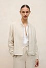 Linen Bomber Jacket