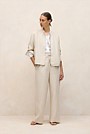 Linen Bomber Jacket