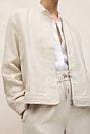 Linen Bomber Jacket