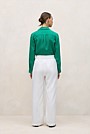 Linen Drawcord Wide Leg Pant