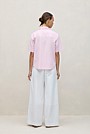 Cotton Seersucker Short Sleeve Shirt