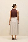 Yarn Dyed Linen Blend Skirt