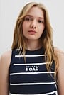 Teen Stripe Rib Tank Dress