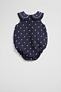 Spot Collared Romper