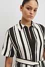 Stripe Midi Shirt Dress