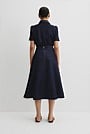 Panel Denim Midi Skirt