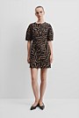 Australian Cotton Blend Print Panelled Mini Dress
