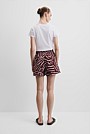 Organically Grown Print Tie Detail Linen Short
