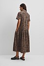 Print Flared Shirt Dress