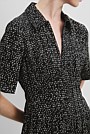 Geometric Print Shirt Dress