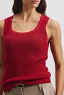 Waffle Crew Knit Tank