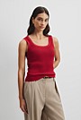 Waffle Crew Knit Tank