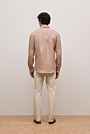 Regular Fit Yarn Dyed Linen Grid Shirt
