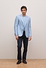 Regular Fit Yarn Dyed Linen Blazer
