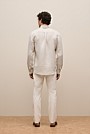 Regular Fit Linen Micro Check Long Sleeve Shirt