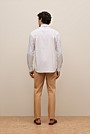 Regular Fit Poplin Grid Long Sleeve Shirt