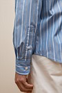 Regular Fit Poplin Stripe Long Sleeve Shirt