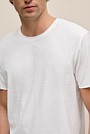 Cotton Jacquard Stripe T-shirt