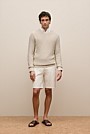 Linen Cotton Texture Knit Crew