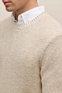 Linen Cotton Texture Knit Crew