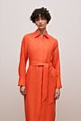 Delave Linen Long Sleeve Shirt Dress