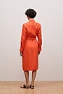 Delave Linen Long Sleeve Shirt Dress