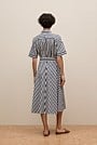 Cotton Poplin Stripe Shirt Dress