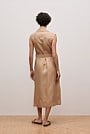 Linen Twill Sleeveless Trench Dress