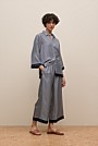 Silk Twill Stripe Shirt