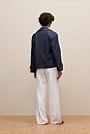 Denim Cropped Trench