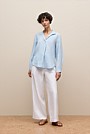 Yarn Dyed Linen Popover Shirt