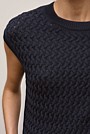 Cotton Knit Sleeveless Tunic